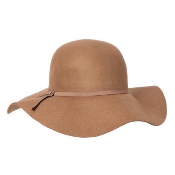 Old Navy Accessories - Old Navy Tan 100% Wool Felt Floppy Hat Sz L-XL
